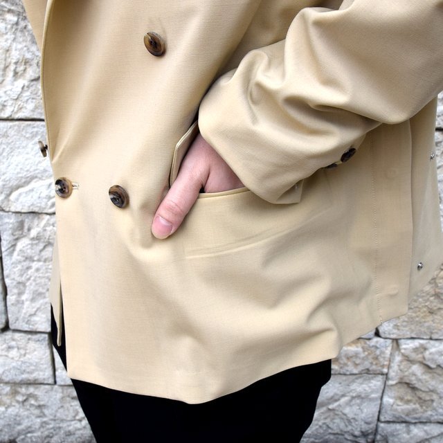 【2020 SS】YOKE(ヨーク)/ DOWNSIZING DOUBLE BREASTED JACKET -LIGHT BEIGE- #YK20SS0102J(8)