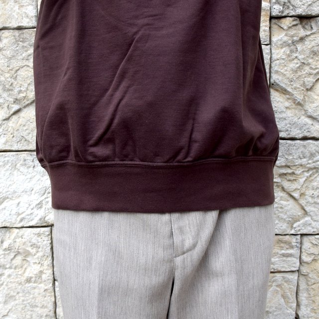 【2020 SS】AURALEE(オーラリー)/ SUPER HIGH GAUGE SWEAT BIG TEE -D.BROWN- #A20SP02NU(8)