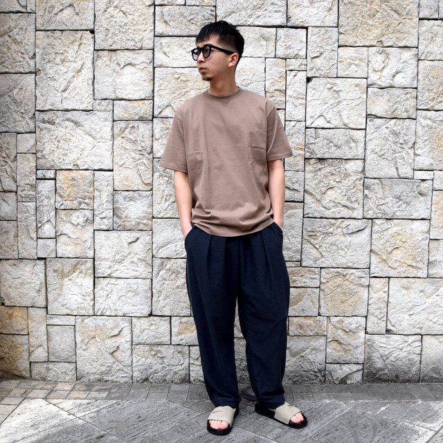 【2020 SS】AURALEE(オーラリー)/ LUSTER PLAITING TEE -L.BROWN- #A20ST02GT(8)