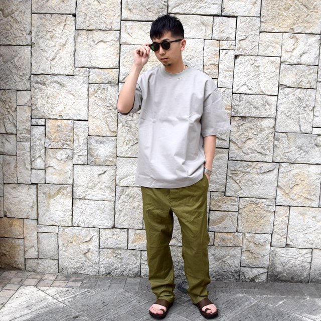 【2020 SS】AURALEE(オーラリー)/ STAND UP TEE -PALE GRAY- #A20ST01SU(8)
