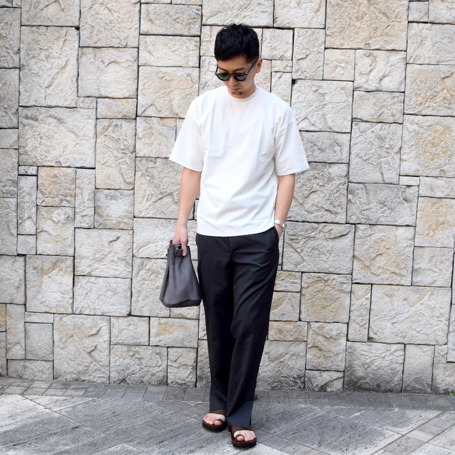 【2020】AURALEE(オーラリー)/ HARD TWIST AMUNZEN DOUBLE CLOTH TEE -WHITE- #A20ST01KN(8)