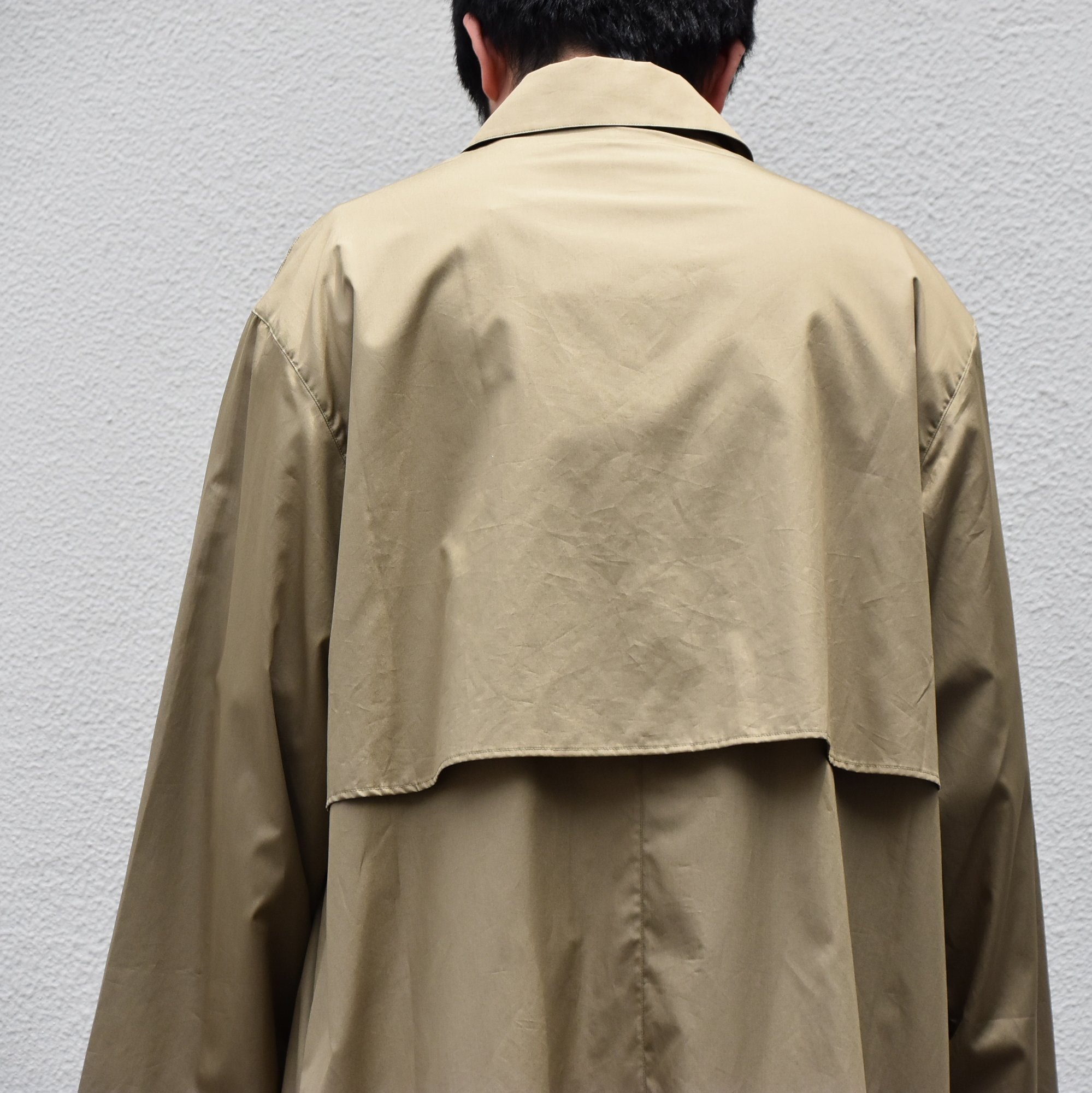 【2020】 Cristaseya(クリスタセヤ)/ OVERSIZED LIGHT COTTON SUMMER TRENCH -Light khaki- #01DA-C-LK(8)