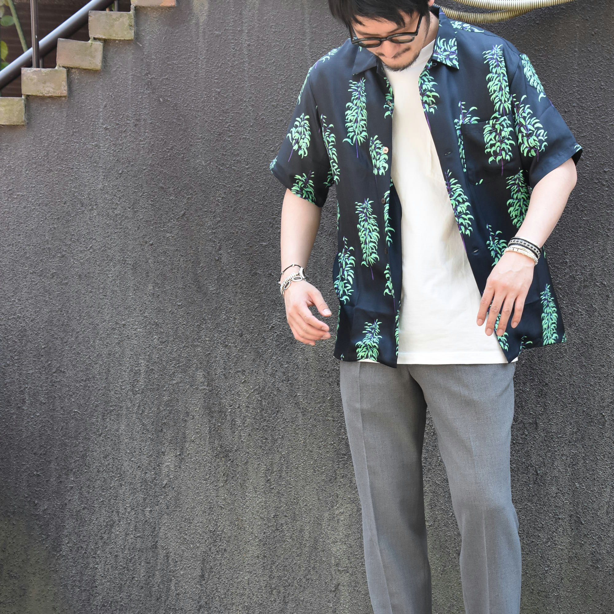【2020 SS】”WANG CHOMPHU(ワン チョムプー) SILK S/S SHIRT