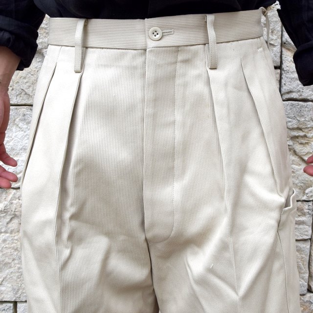 【2020 SS】NEAT(ニート)/ COTTON PIQUE CARGO SHORTS -IVORY- #20-01CPC(8)