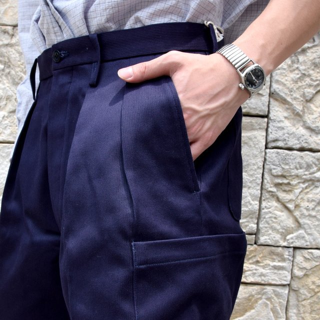 【2020】NEAT(ニート)/ COTTON PIQUE CARGO SHORTS -NAVY- #20-01CPC(8)