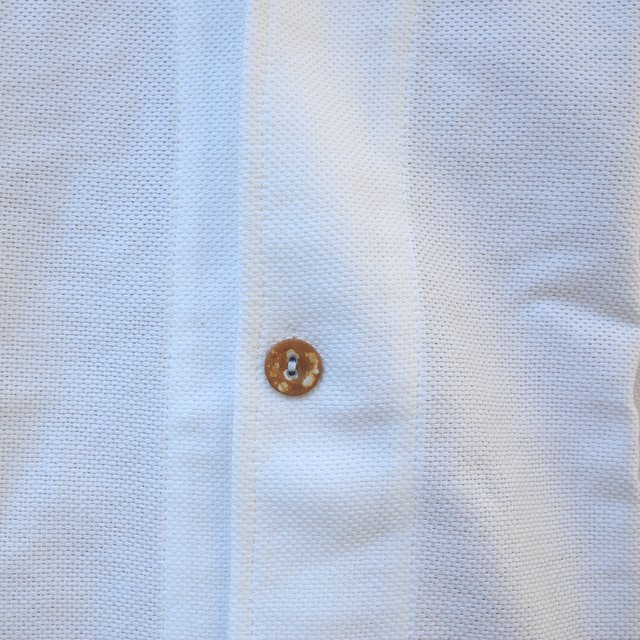 【30% off sale】【2020】FRANK LEDER(フランクリーダー)/ WHITE LINEN S/S OPEN COLLAR SHIRT -WHITE- #0916053(8)
