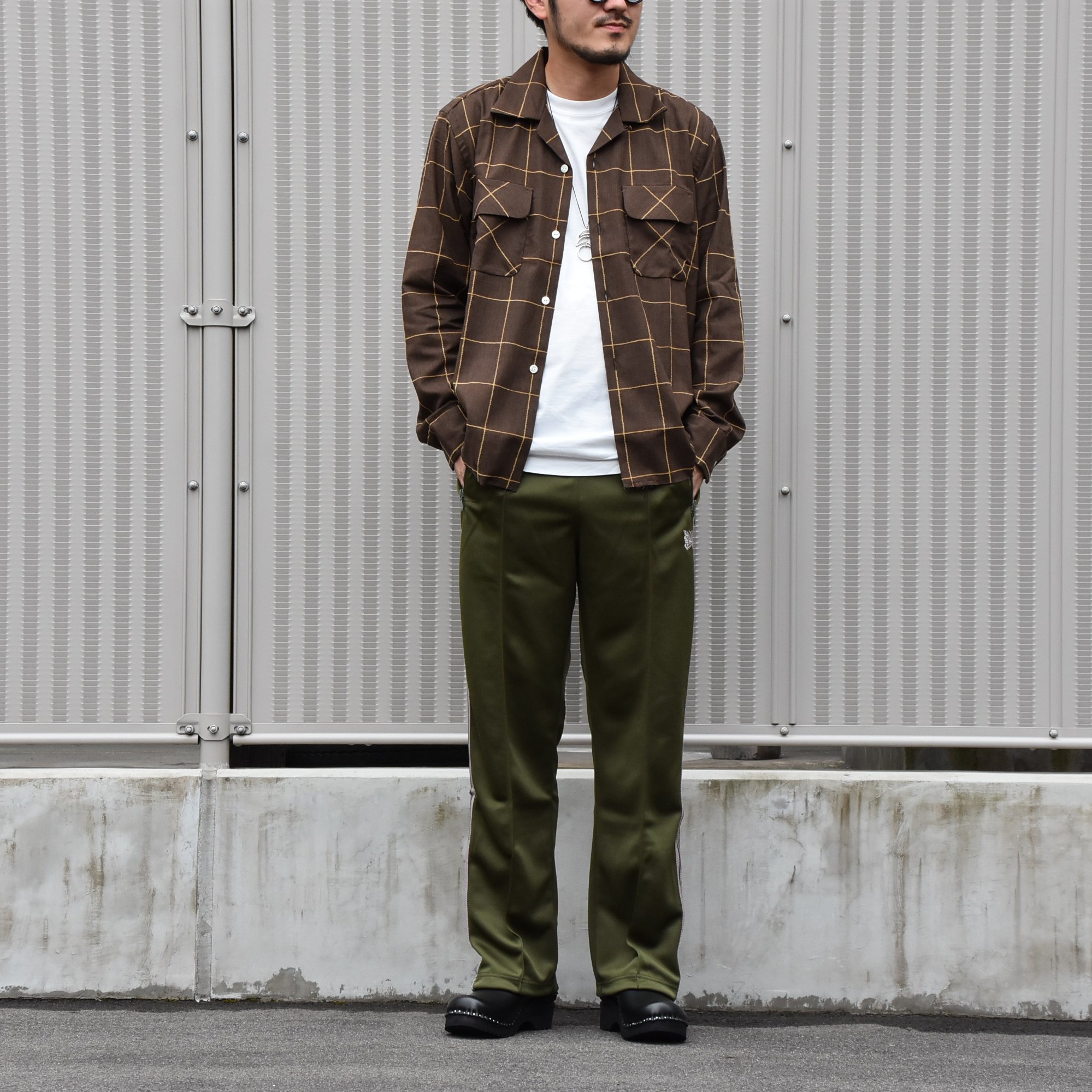 NEEDLES(ニードルス) C.O.B Classic Shirt -C/Pe/R Plaid Twill-BROWN #HM206(8)