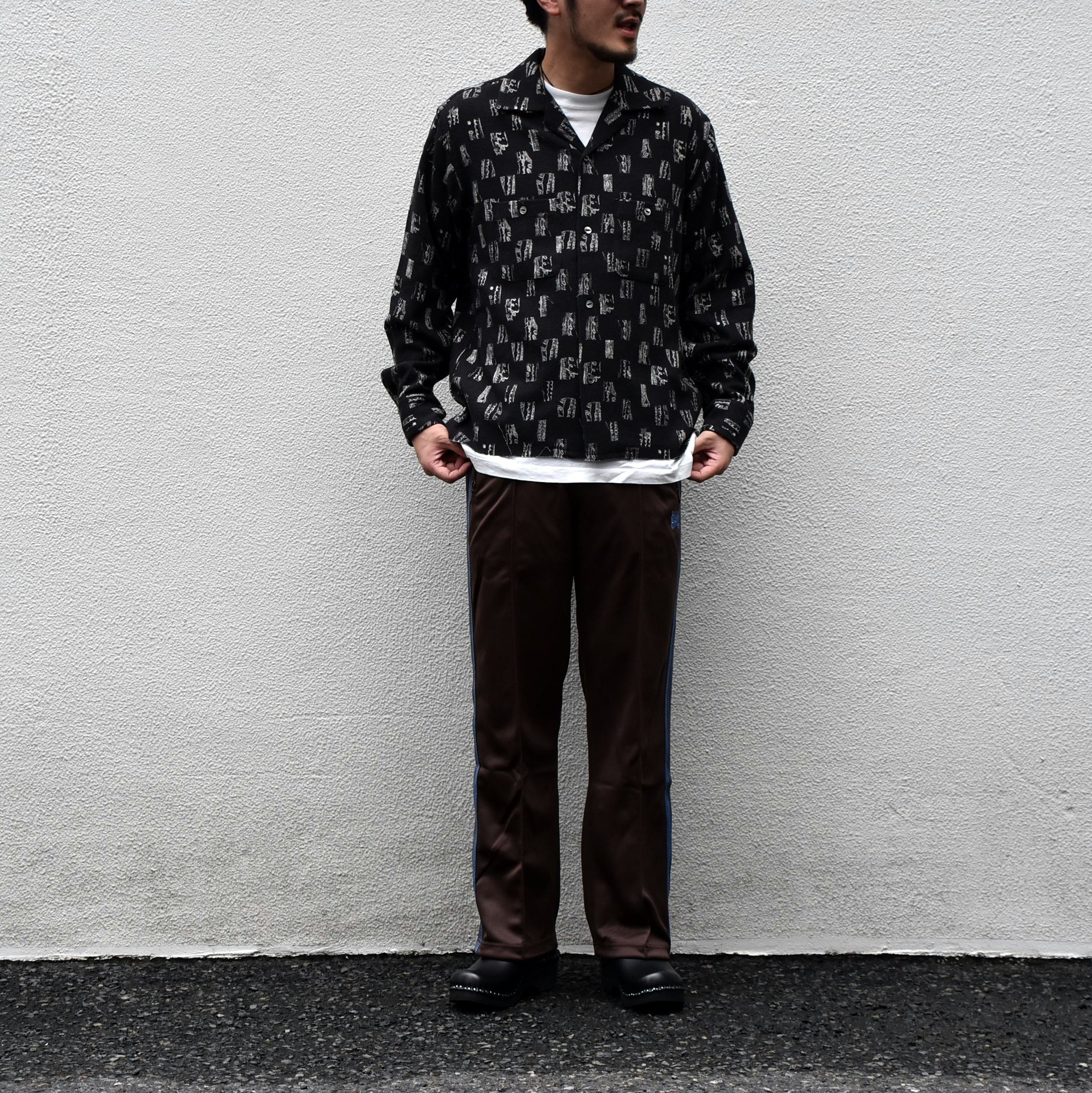 NEEDLES(ニードルス) C.O.B Classic Shirt -W/N Melton/Pt.-BLACK #HM110(8)