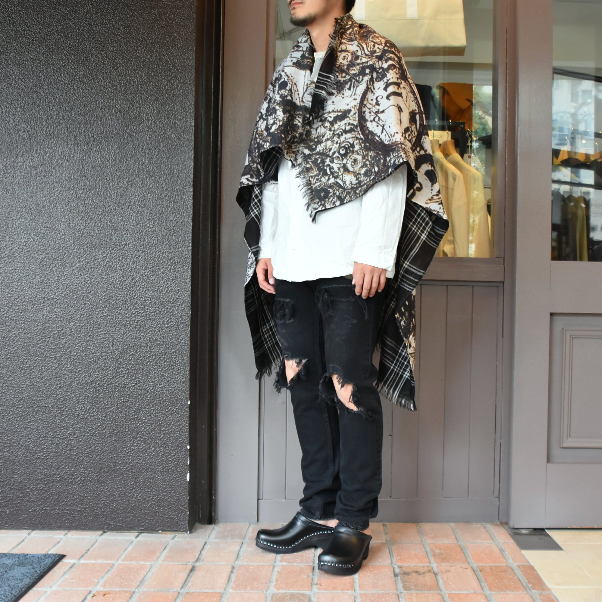 TAKAHIRO MIYASHITA The SoloIst.(タカヒロミヤシタ ザ ソロイスト) w face scarf #sa.0021bAW20(8)