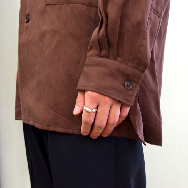 YOKE(ヨーク)/ BIG FLAP LONG SHIRTS -BRICK BROWN- #YK20AW0144SH(8)