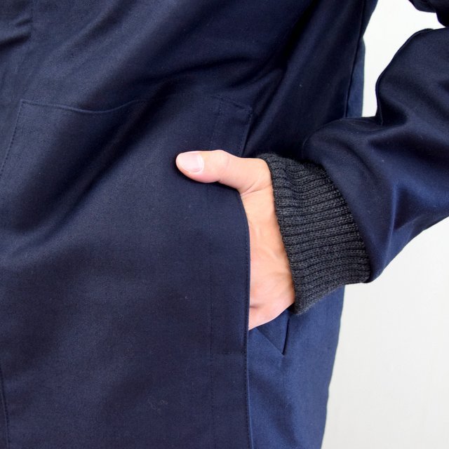 FRANK LEDER(フランクリーダー)/ MOLESKIN ZIP JACKET -NAVY- #0122044(8)
