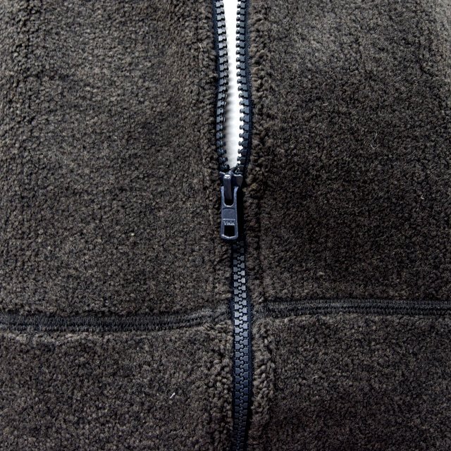 Graphpaper (グラフペーパー)/ Wool Boa Zip-Up Vest -2色展開- #GU203-70167(8)