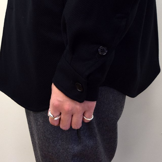 山内 (やまうち)/ Dead Stock Silk Shirt Jacket -BLACK- #20a32-A(8)