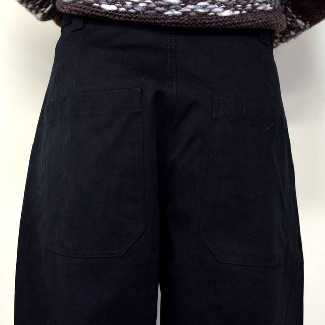 STUDIO NICHOLSON(スタジオニコルソン)/ PEACHED COTTON TWILL-BLACK- #SNM-351(8)