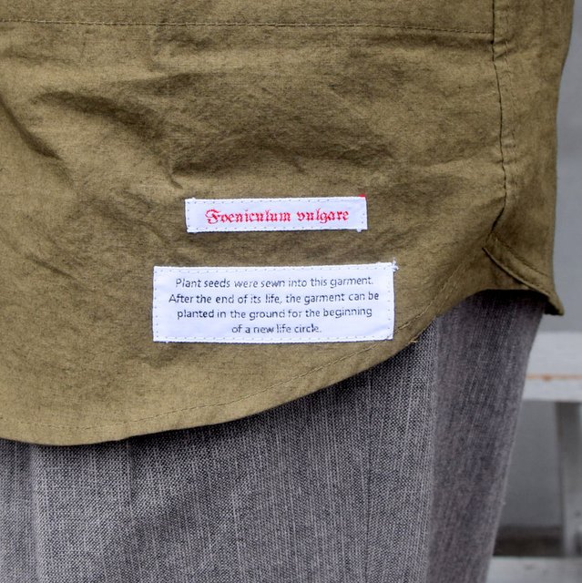 FRANK LEDER(フランクリーダー)/ COTTON / LINEN SIDE POCKET SHIRT WITH SEED 0216077-58(8)