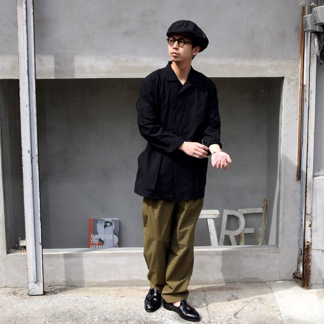 FRANK LEDER(フランクリーダー)/ 2TUCK DRAWSTRING TROUSERS WITH SEED(8)