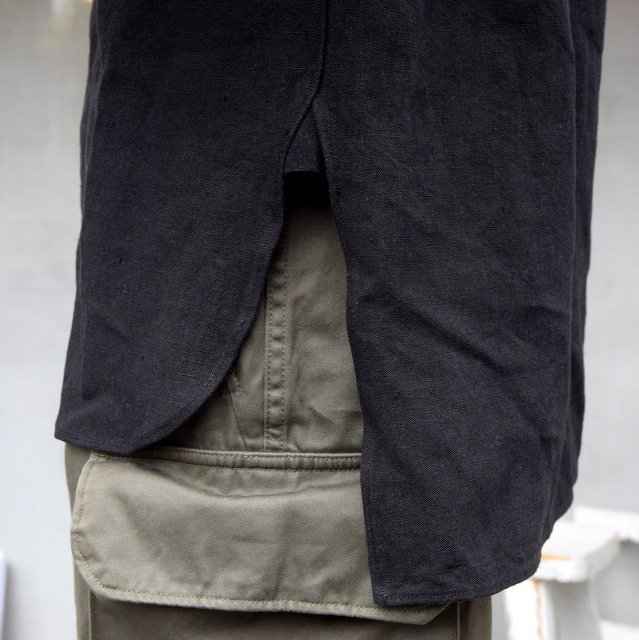 SUS-SOUS (シュス)/ SLEEPING SHIRTS -BLACK- #05-SS01410(8)
