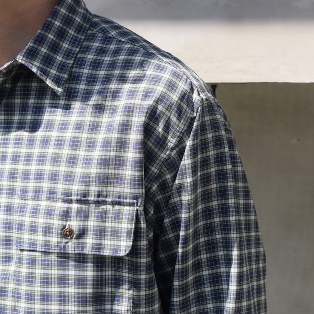 BROWN by 2-tacs (ブラウンバイツータックス)/ REGULAR COLLAR -NAVY GREEN- #B25-S001(8)