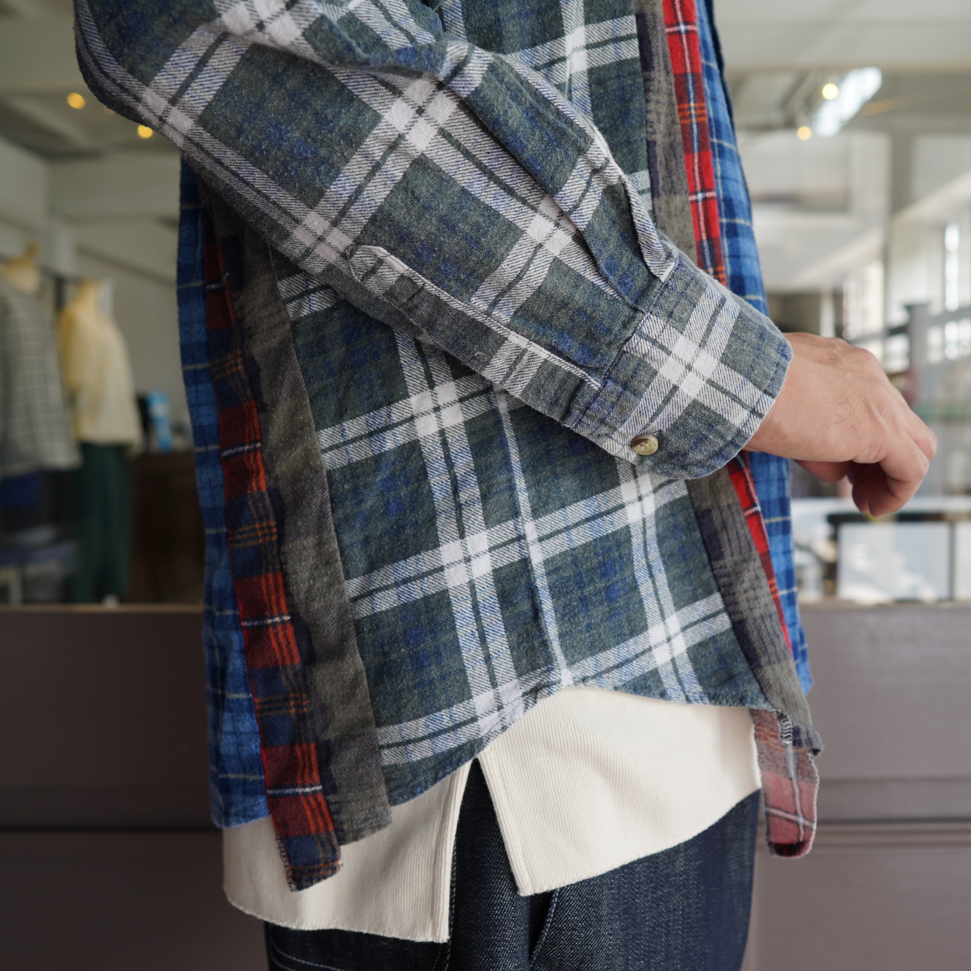 Rebuild by Needles(リビルドバイニードルス)/ flannel check shirts -ASSORT- #JO286(8)