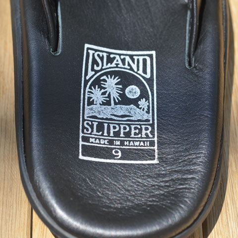 ISLAND SLIPPER (AChXbp[) Men's Thong -BLACK-(8)