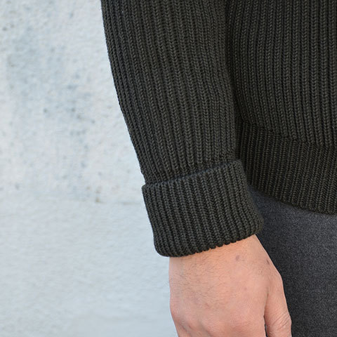ANDERSEN-ANDERSEN(アンデルセン アンデルセン) SAILOR SWEATER CREW NECK(5Gauge) -Hunting Green- (9)