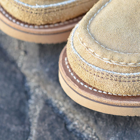 RUSSELL MOCCASIN (ラッセルモカシン) HURON MOCCASIN-MANSON ARMY LAST -LARAMIE SUEDE TAN- (9)