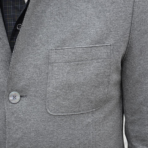 Harris Wharf London (ハリスワーフロンドン) Man Jacket Interlock -(140)middle grey- (9)
