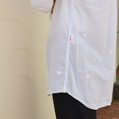 【40% off sale】CASEY CASEY(ケーシーケーシー) CAL DOT SHIRT -WHITE- (9)