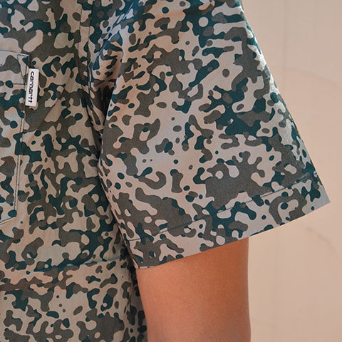 【20% off sale】Carhartt(カーハート) S/S Camo Stain Shirt -Camo Stain Leaf-(9)