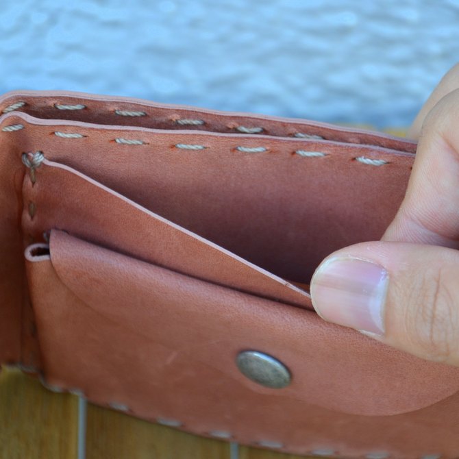 HENRY BEGUELIN(エンリーベグリン) New Club Bis Stone Washed 二つ折りウォレット -Confetto-(9)