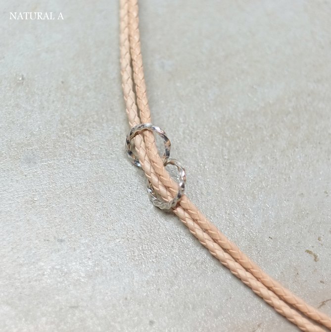 【30% off sale】7 × 7 / seven by seven ( セブン バイ セブン ) LEATHER CHOKER UNISEX -2色展開(BLACK。、Natural)-(9)