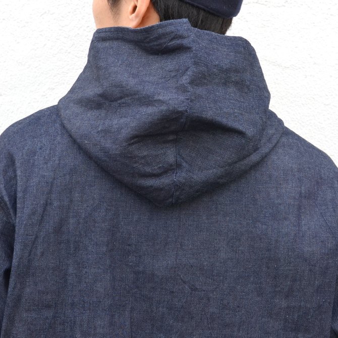 【40% off sale】LOWLOOM(ロールーム)/ Half zip hoody -DUNGAREE- #4369-lw-8013(9)