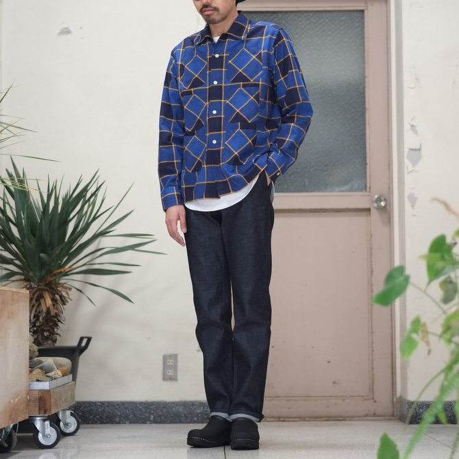 【2017 SS】7 × 7 / seven by seven ( セブン バイ セブン ) DENIM TROUSERS - INDIGO - #SS2017-DTR(9)