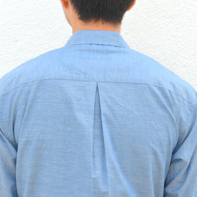 【17 SS】MARKAWARE(マーカウェア)/ OPEN COLLAR SHIRTS S/S -INDIGO- #A17B-03SH01B11(9)