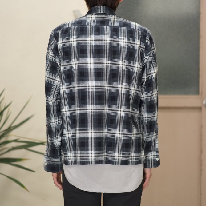 【2017 SS】South2 West8(サウスツーウエストエイト) Flannel 6 Pockets Classic Shirt -WHITE/BLACK- #VD791(9)