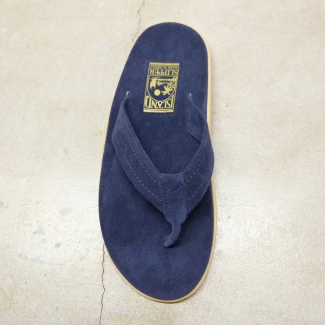 ISLAND SLIPPER (アイランドスリッパー) Men's Thong -NAVY SUEDE-(9)