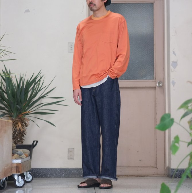 【30% OFF SALE】【2017 SS】7 × 7 / seven by seven ( セブン バイ セブン ) T-SHIRT L/S -ORANGE - #SS2017-7x7TSL(9)