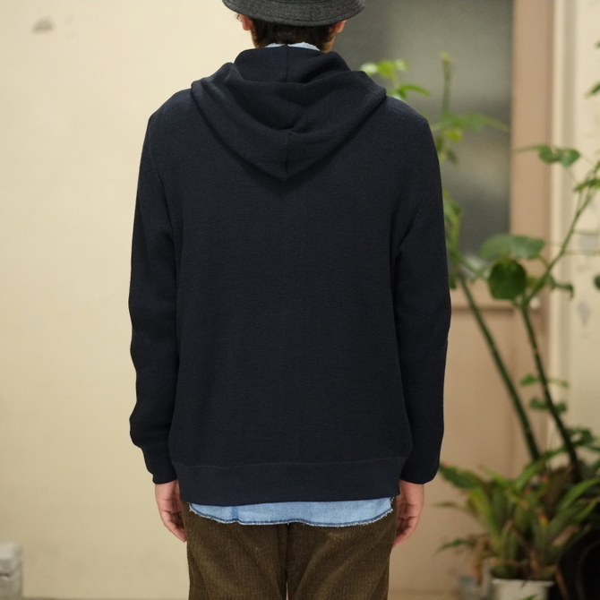 【30% OFF SALE】BROWN by 2-tacs (ブラウンバイツータックス) HOODIE -NAVY- #B18-KN005(9)