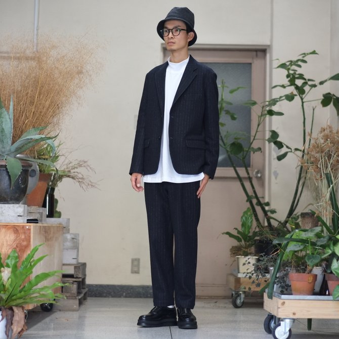 【30% OFF SALE】Graphpaper(グラフペーパー) / Waterproof Jersey Tapered Slack -NAVY- GM173-4002(9)
