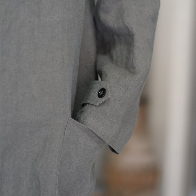 【30% off SALE】【2018 SS】FRANK LEDER(フランク リーダー) BELGIAN LINEN COAT -GRAY- #0211029(9)