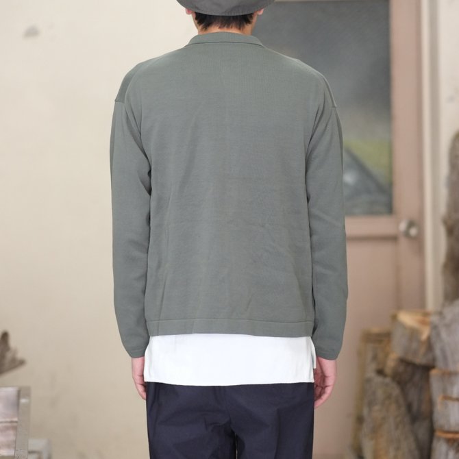 【2018 SS】crepuscule(クレプスキュール) Knit Shirt  -Green- #1801-005(9)
