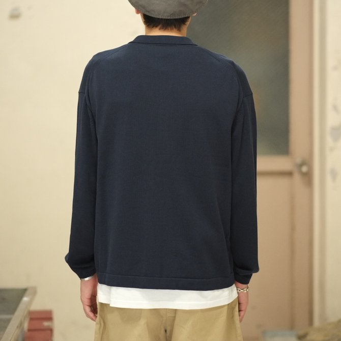 【2018 SS】crepuscule(クレプスキュール) Knit Shirt -NAVY- #1801-005(9)