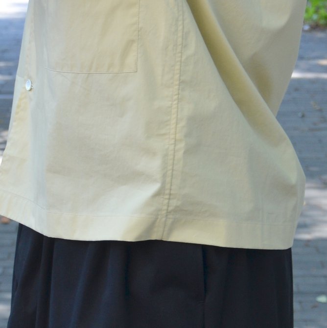 【40% OFF SALE】STUDIO NICHOLSON(スタジオニコルソン)/ OPEN COLLAR SHORT SLV SHIRT -KHAKI- #SN-280(9)