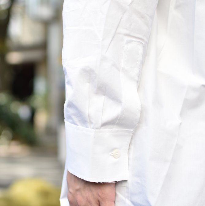 【2018 AW】 CAMIEL FORTGENS(カミエル フォートゲンス)/LONG SHIRT SHIRTING -WHITE- #CAMIEL-634(9)