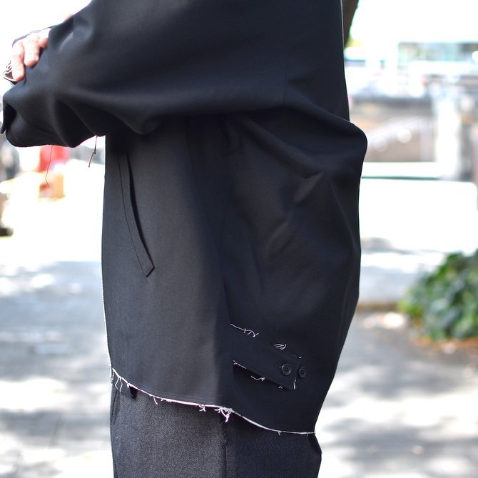 【2018 AW】 CAMIEL FORTGENS(カミエル フォートゲンス)/HOODED SIMPLE JACKET -BLACK- #CAMIEL-683(9)