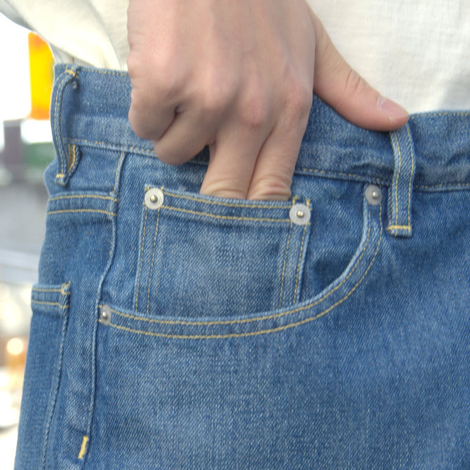 【20 SS】 AURALEE(オーラリー)/ WASHED HARD TWIST DENIM 5P PANTS #LIGHT INDIGO A20SP07DM(9)