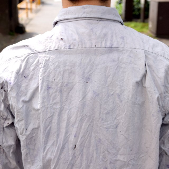 【30% off sale 】FRANK LEDER(フランクリーダー) BLUE BERRY DYED VINTAGE BEDSHEET SHIRT+JEWERY#0616019-35(9)
