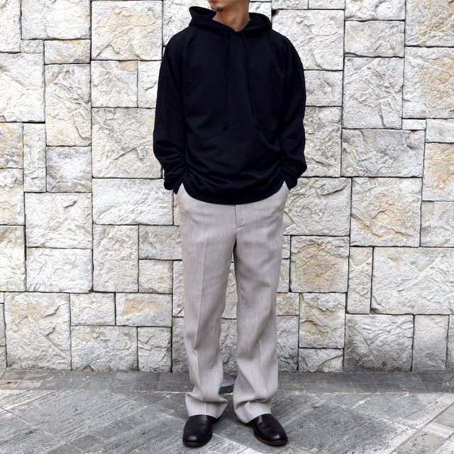 【2020 SS】AURALEE(オーラリー)/ COTTON WOOL DOUBLE CLOTH SLACKS -TOP GRAY- #A20SP02WF(9)