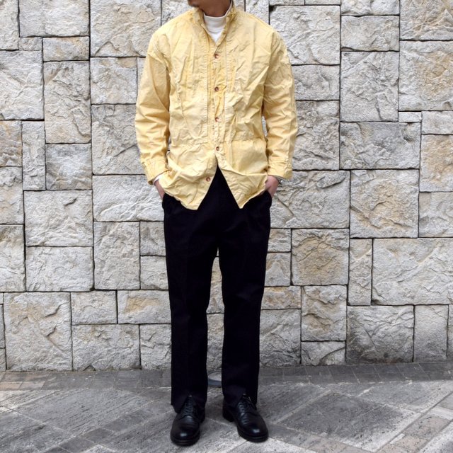 【2020 SS】blurhms(ブラームス) / HIGH COUNT TWILL CENTRAL SLIT PANTS -NAVY- #BHS-20SS016(9)