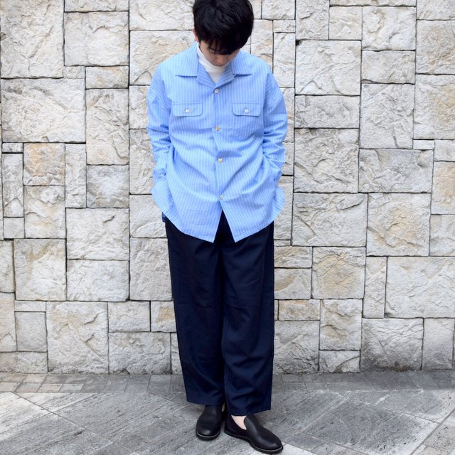 【30% off sale】【2020】MAATEE&SONS(マーティーアンドサンズ)/ ''DAVID&JOHN ANERSON'' OPEN COLLAR SHIRT -2色展開- #MT0103-0607A(9)